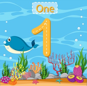 okul öncesi bir rakamı çalışma sayfaları